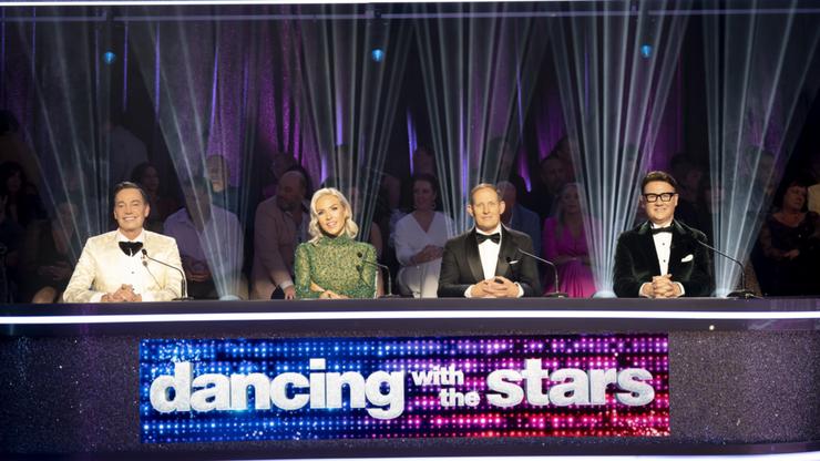 Judges Craig Revel Horwood, Sharna Burgess, Todd McKenney and Mark Wilson on Dancing With the Stars.