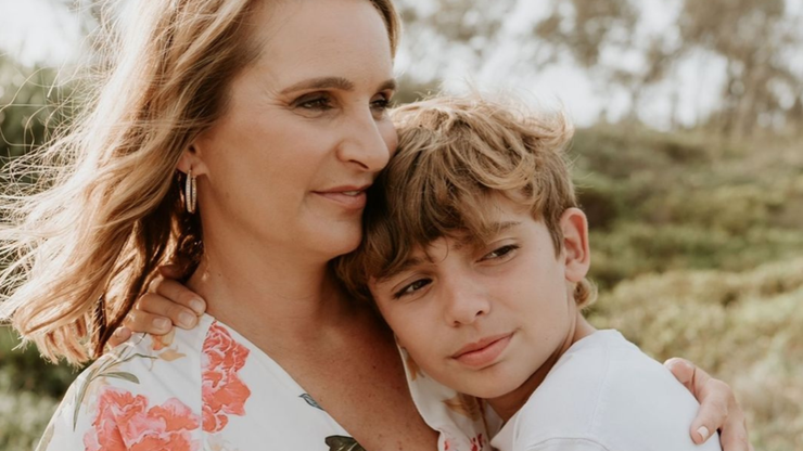 Reggie Bird and her son Lucas. 