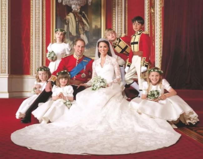 The Prince and Princess of Wales on their wedding day. 