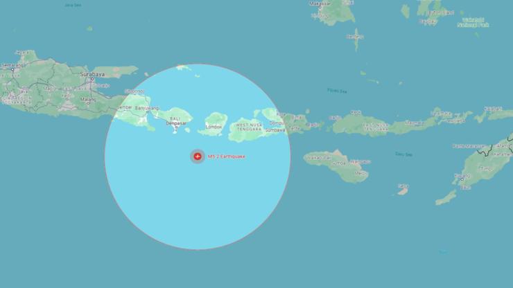 A 5.2 magnitude earthquake has struck south of Bali in Indonesia.