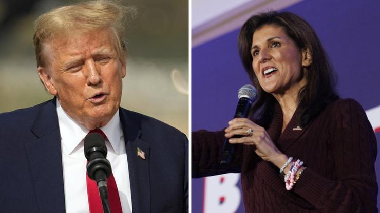 Presidential contender Nikki Haley (right) has won the Washington DC Republican primary. 