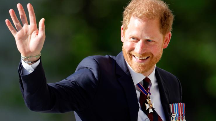 LONDON, UNITED KINGDOM - MAY 08: (EMBARGOED FOR PUBLICATION IN UK NEWSPAPERS UNTIL 24 HOURS AFTER CREATE DATE AND TIME) Prince Harry, Duke of Sussex (wearing a Household Division regimental tie and medals including his Knight Commander of the Royal Victorian Order cross) attends The Invictus Games Foundation 10th Anniversary Service at St Paul's Cathedral on May 8, 2024 in London, England. (Photo by Max Mumby/Indigo/Getty Images)